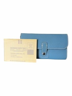Dooney and Bourke Blue Leather Wallet